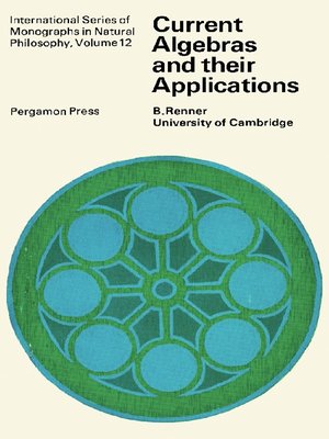 cover image of Current Algebras and Their Applications